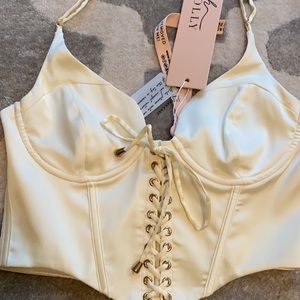 Cream corset